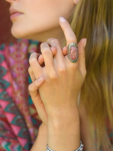AMAZONIA Silber-Ring "Istonka" mit Edelstein