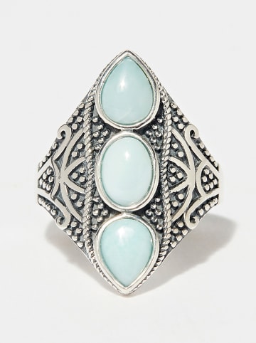 AMAZONIA Silber-Ring "Catzasa" mit Edelsteinen