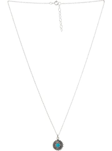 AMAZONIA Silber-Halskette "Kuchnil" mit Anhänger - (L)42 cm