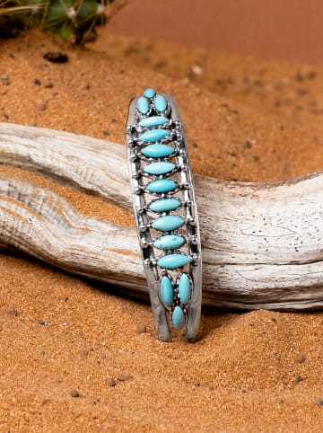 AMAZONIA Silber-Armreif "Macculli" mit Edelsteinen