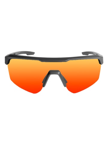 BlueBall Unisex-Sportbrille "Road" in Schwarz/ Orange