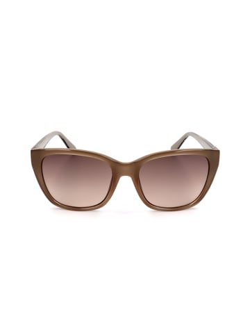 Guess Damskie okulary przeciwsłoneczne w kolorze brązowym