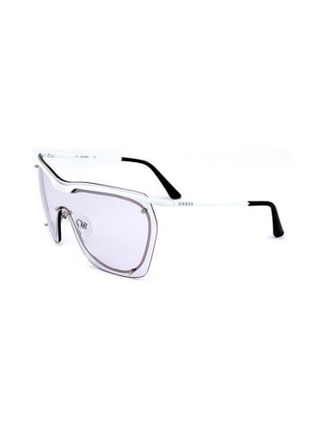 Guess Damskie okulary przeciwsłoneczne w kolorze biało-jasnoszarym