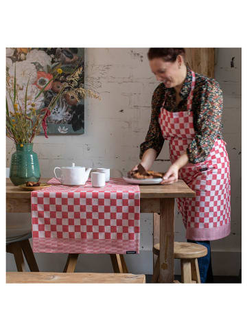 DDDDD 2-delige set: tafellopers "Barbecue" rood - (L)140 x (B)50 cm