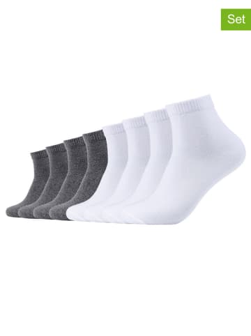 s.Oliver 8er-Set: Socken in Weiß/ Grau