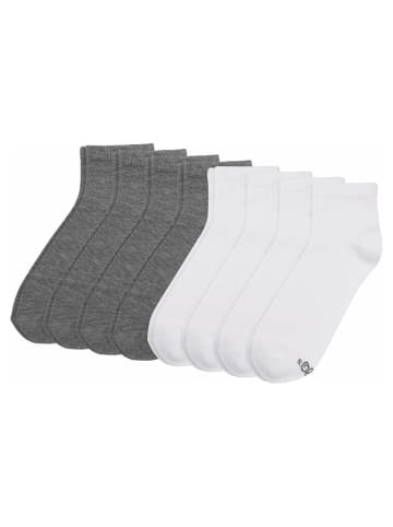 s.Oliver 8er-Set: Socken in Weiß/ Grau