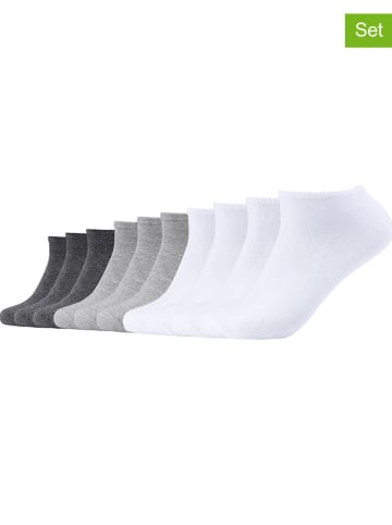 s.Oliver 10er-Set: Socken in Grau/ Weiß/ Schwarz
