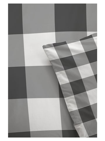 Byrklund Bettwäsche-Set "Falsterbo" in Grau/ Weiß
