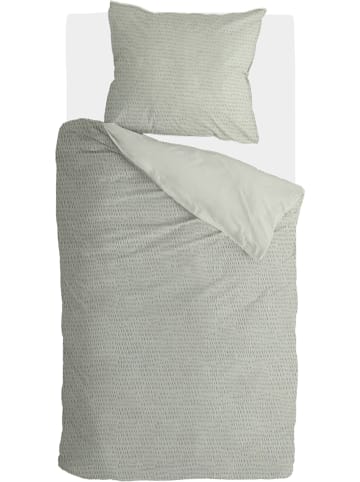 Walra Seersucker-/renforcé beddengoedset "Basic & Tough" groen