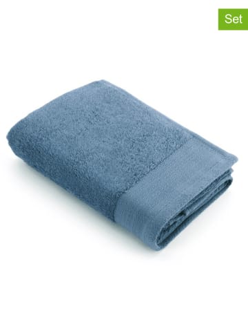 Walra 2-delige set: handdoeken "Soft Cotton" petrol