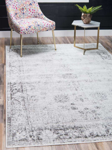 Nazar Kurzflor-Teppich "Kutha" in Grau