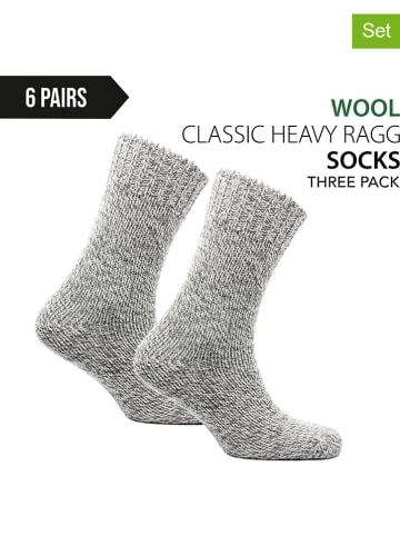 Norfolk 6-delige set: sokken grijs