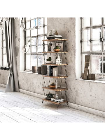 Evila Bücherregal "Balaban" in Kiefer - (B)48 x (H)165 x (T)31 cm