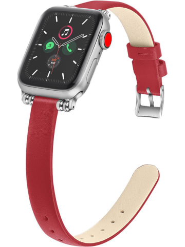 SWEET ACCESS Skórzany pasek w kolorze czerwonym do Apple Watch 38/40 mm