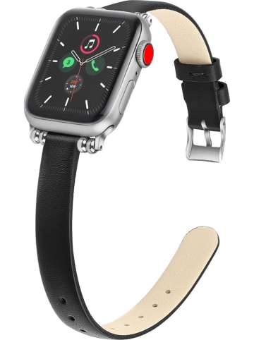 SWEET ACCESS Skórzany pasek w kolorze czarnym do Apple Watch 38/40 mm