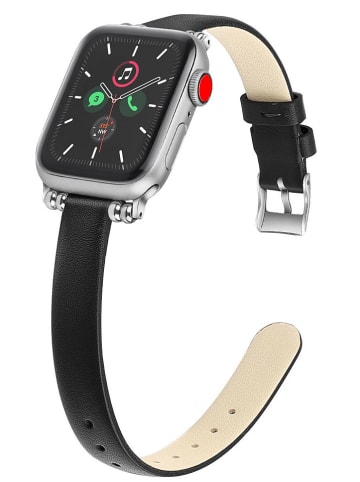 SWEET ACCESS Leder-Armband für iWatch in Schwarz