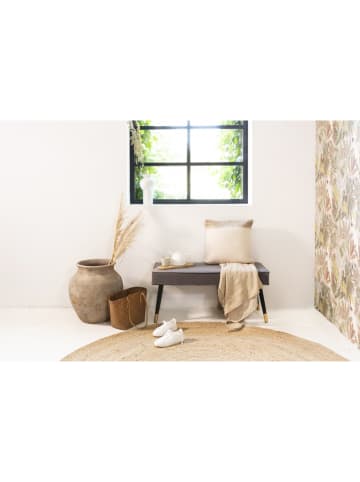 Lifa Living Sitzbank "Barcelona" in Grau - (B)101 x (H)45 x (T)42 cm