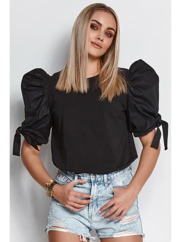 Makadamia Bluse in Schwarz