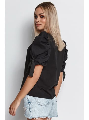 Makadamia Bluse in Schwarz