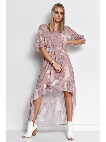 Makadamia Jurk lichtroze/meerkleurig