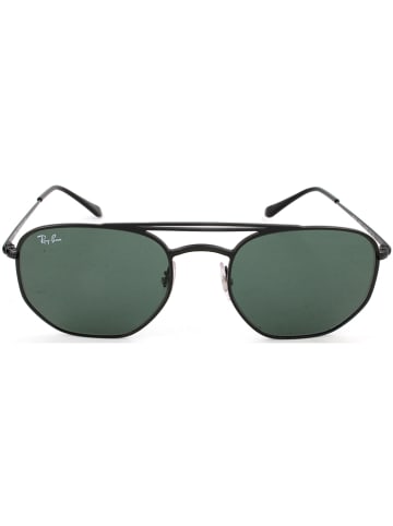 Ray Ban Męskie okulary przecwsłoneczne w kolorze czarno-zielonym