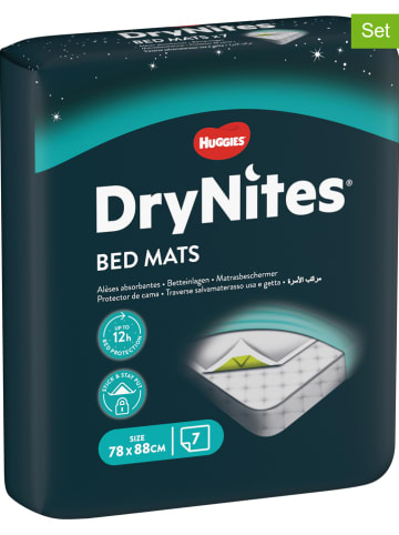 HUGGIES-DryNites 2-delige set: bedmatjes "DryNites Bed Mats" - 2x 7 stuks