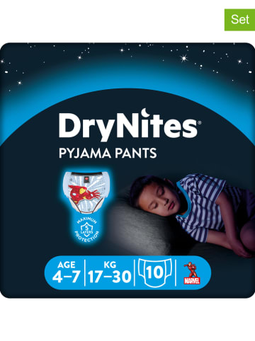 HUGGIES-DryNites 3-delige set: pyjamabroeken "DryNites", 4-7 jaar, 17-30 kg (30 stuks)