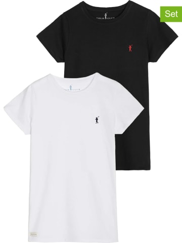 Polo Club Koszulki (2 szt.) w kolorze białym i czarnym