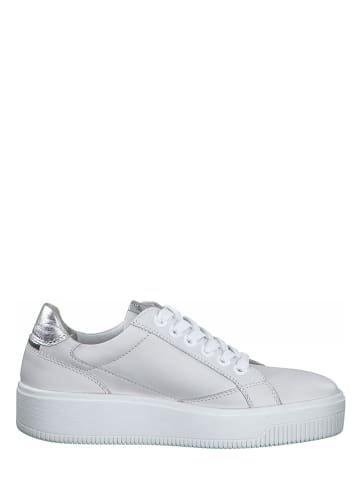 Marco Tozzi Leder-Sneakers in Weiß