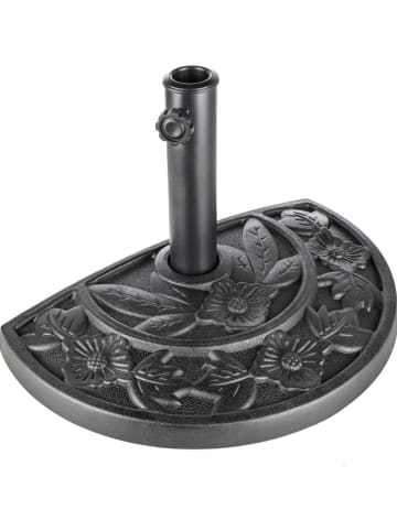 Nature Fellow Wand-Schirmständer in Schwarz - (B)49 x (H)32 x (T)31,5 cm
