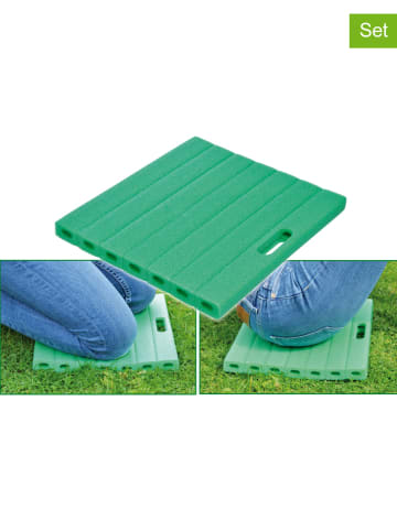 Garden Hero 2er-Set: Knieunterlagen in Grün - (L)35 x (B)30 cm