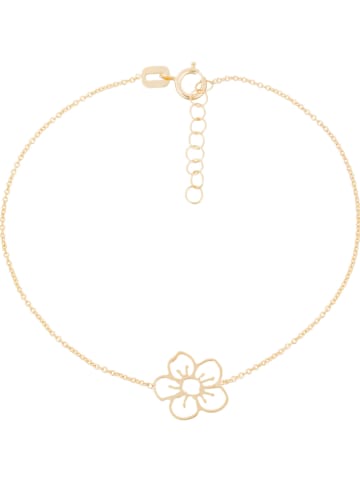 L instant d Or Gold-Armkette "Fleur dorée" mit Schmuckelement