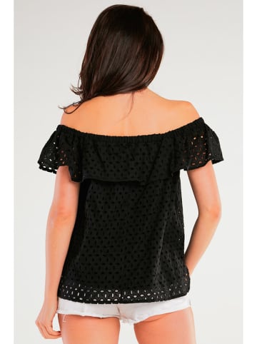 Awama Bluse in Schwarz