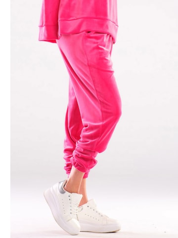 Awama Spodnie w kolorze różowym