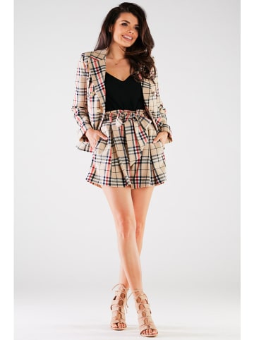 Awama Short beige/zwart/rood