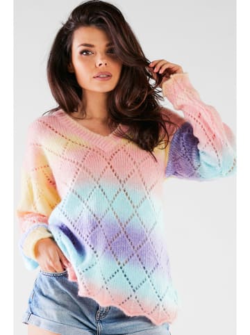 Awama Sweter ze wzorem