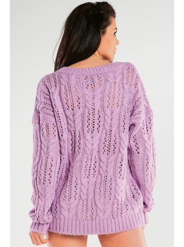 Awama Sweter w kolorze fioletowym