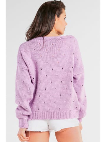Awama Sweter w kolorze fioletowym