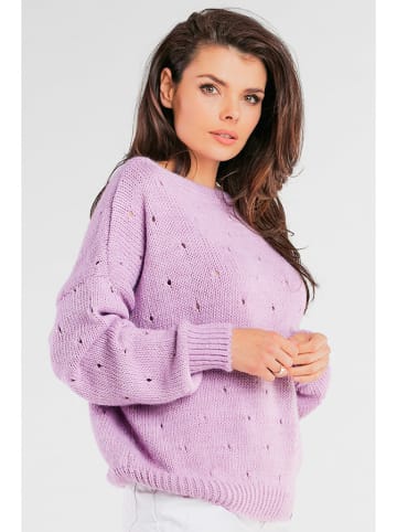 Awama Sweter w kolorze fioletowym
