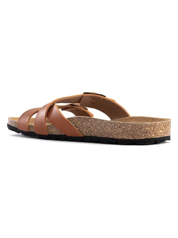 BAYTON Slippers "Cleo" camel