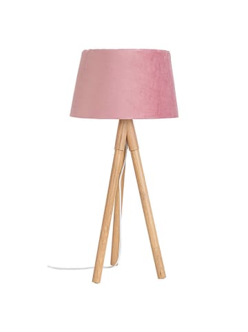 Bizzotto Lampa stołowa w kolorze jasnobrązowo-różowym - (W)69 cm