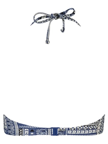 s.Oliver Biustonosz bikini "Cocina" w kolorze niebiesko-białym