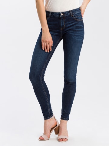 Cross Jeans Spijkerbroek "Page" - super skinny fit - donkerblauw