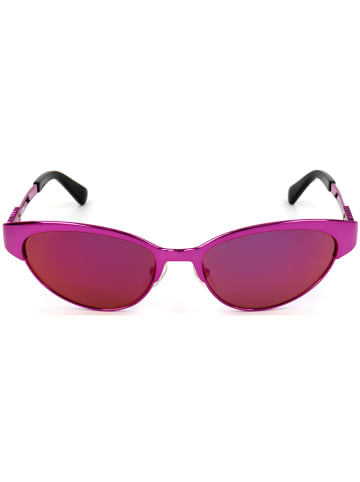 Moschino Damskie okulary przeciwsłoneczne w kolorze fioletowo-różowym