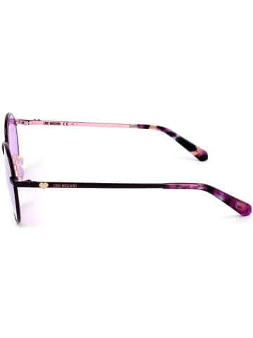 Moschino Damskie okulary przeciwsłoneczne w kolorze czarno-jasnoróżowym