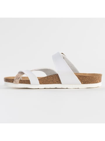 Sunbay Teenslippers "Tulipe" goudkleurig/wit