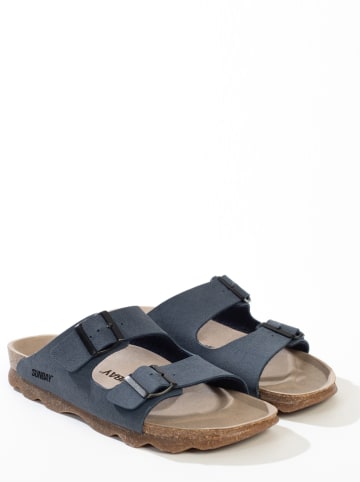 Sunbay Slippers "Trefle" donkerblauw