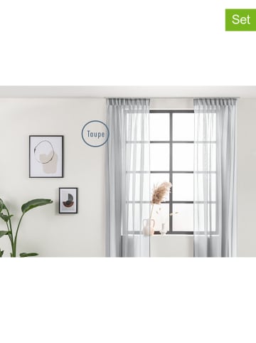 Lifa Living 2er-Set: Vorhänge in Taupe
