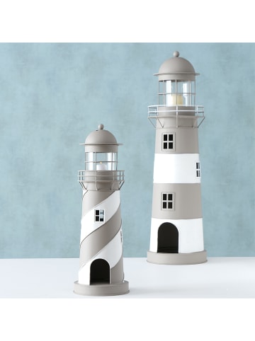 Boltze 2-delige set: lantaarns "Amrum" grijs
