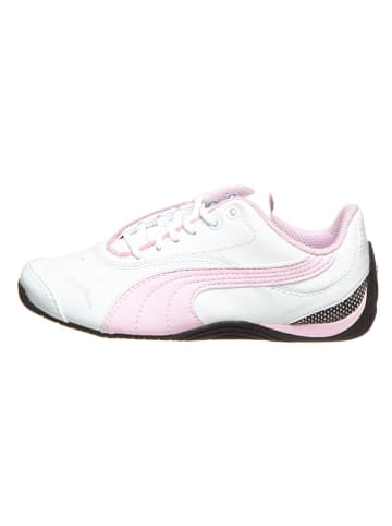 Puma Leder-Sneakers "Drift Cat III" in Weiß/ Rosa